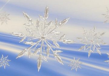 Snowflakes representing hope for a White Christmas