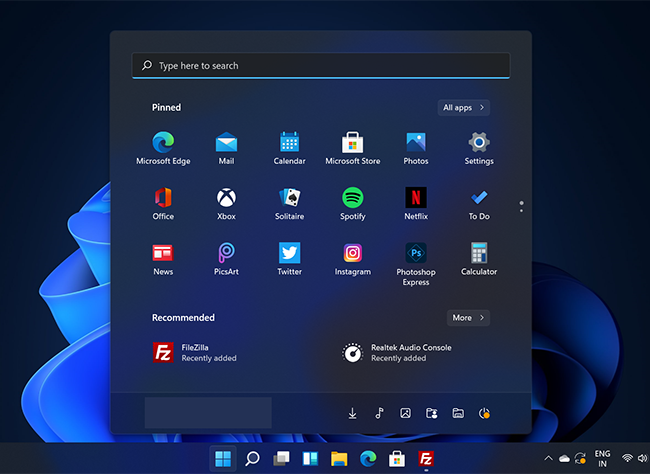 Windows 11 dark mode
