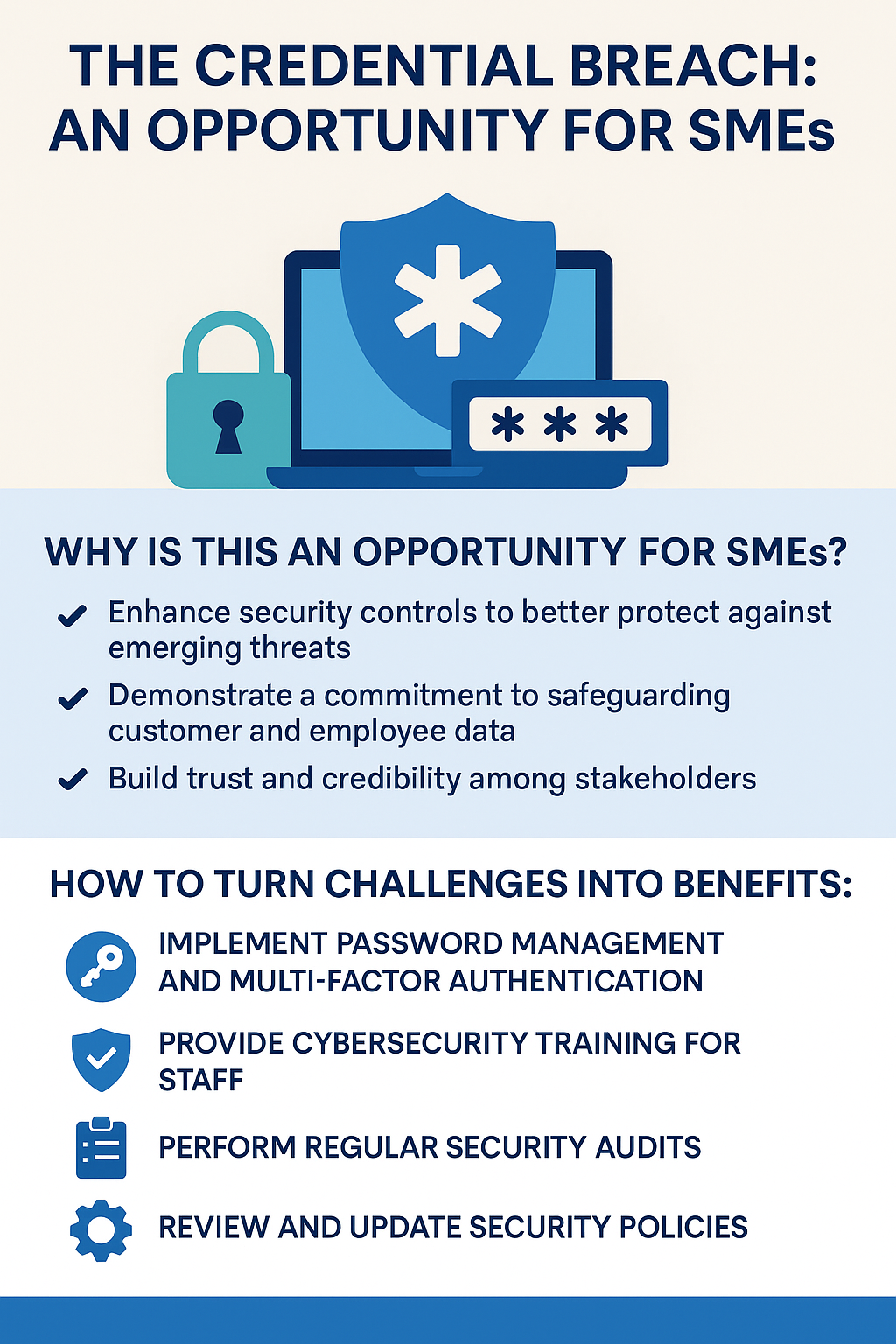 Infographic highlighting the golden opportunity for UK SMEs to improve cybersecurity