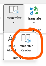 Screenshot - Outlook Classic Immersive Reader