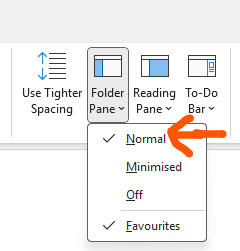 Screenshot - step1 of Create a Search Folder in Outlook Classic